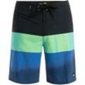 Boardshorts QUIKSILVER "Surfsilk Straight Leg 20"", Herren, Gr. 30(S), nebulas blau bloomfade, [Hauptstoff] 88% Polyester, 12% Elasthan, Hosen