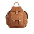 Cluty Rucksack Damen Leder, cognac