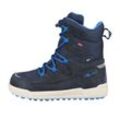 Winterstiefel TROLLKIDS "KIDS FINNMARK WINTER BOOTS", Gr. 31, blau (navy, medium blau), Leder, Synthetik, mehrfarbig, sportlich, Schuhe, wasserdicht, Schnellverschluss mit Schnürsenkel