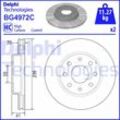 DELPHI Bremsscheibe vorne rechts links belüftet 236mm für DAEWOO CHEVROLET (SGM) 9056028 96574633 96471274 BG4972C