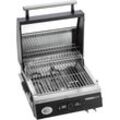 Elektrogrill RÖSLE "BBQ-Portable Videro E2-P", schwarz, B:47,5cm H:35cm T:49,5cm, Kontaktgrill_Standgrill_Tischgrill_Teppanyakigrill, tragbar, Variable Temperatursteuerung, Betrachtungsfenster