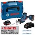 AKTION: BOSCH Professional GSA 18V-LI C Akku-Säbelsäge Set 18,0 V, mit 2 Akkus mit Prämie nach Registrierung