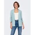 Kurzblazer ONLY "ONLCAROLINA-DIANA LIFE BLAZER CC TLR RP", Damen, Gr. 34 (XS), grau (gray mist), Web, Obermaterial: 98% Polyester, 2% Elasthan, unifarben, modisch, regular fit, tiefer V-Ausschnitt, 3/4-Ärmel, Blazer