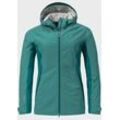 Outdoorjacke SCHÖFFEL "2L Jacket Ankelspitz L", Damen, Gr. 42, grün (6755, grün), Oberstoff: Aussenseite: 100% Polyester Futter: 100% Polyester, sportlich, regular fit, hoch geschlossener Ausschnitt, Langarm, Jacken