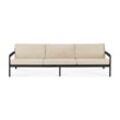 Ethnicraft Jack 3-Sitzer Sofa Teak mit Stoffkissen