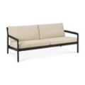 Ethnicraft Jack 2-Sitzer Sofa Teak mit Stoffkissen