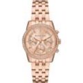 Chronograph MICHAEL KORS "RITZ", roségoldfarben, Armbanduhren, Damen, Quarzuhr, Armbanduhr, Damenuhr, Edelstahlarmband, analog, Tag