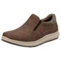 Slipper RIEKER, Herren, Gr. 40, braun (braun, taupe), Lederimitat, Basic, Schuhe, Slip-on-Sneaker, Halbschuh, Loafer, Freizeitschuh mit Gummizug