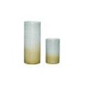 HÜBSCH Vase Shimmer, 2er-Set, Glas, blau/braun