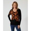 Classic Pullover "herbstliche Blume"