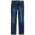 TOM TAILOR Damen Alexa Straight Jeans mit Bio-Baumwolle, blau, Uni, Gr. 26/30