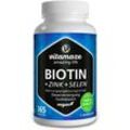 Vitamaze Biotin hochdosiert + Zink + Selen Tabletten für Haare, Nägel und Haut 365 TABL