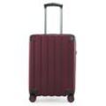 Hartschalen-Trolley HAUPTSTADTKOFFER "Q-Damm, verschiedene Farben und Größen", Gr. B/H/T: 37cm x 54cm x 21cm 38 l, rot (burgund), ABS, festlich, Koffer, Hartschalenkoffer Reisekoffer Trolley mit TSA-Schloss