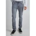 Slim-fit-Jeans BLEND "JET MULTIFLEX", Herren, Gr. 32, Länge 30, grau (denim grau), Denim/Jeans, Obermaterial: 91% Baumwolle, 7% Polyester, 2% Elasthan, unifarben, casual, slim fit knöchellang, Jeans