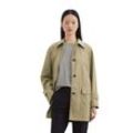 Outdoorjacke MARC O'POLO "aus Technical-Polyester", Damen, Gr. 32, beige, Obermaterial: 100% Polyester, unifarben, regular fit, Langarm, Jacken