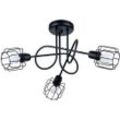 SOLLUX LIGHTING Kronleuchter "BELUCI", schwarz, H: 28,5cm, Lampen, Verteiltes Licht, Deckenlampe