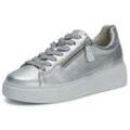 Plateau-Sneaker Gabor Comfort silber, 43