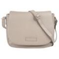 Umhängetasche BRUNO BANANI, Damen, Gr. B/H/T: 28cm x 22cm x 9cm onesize, beige, Leder, unifarben, leicht glänzend, Taschen, echt Leder