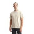 T-Shirt MARC O'POLO "aus reiner Bio-Baumwolle", Herren, Gr. L, beige, Obermaterial: 100% Baumwolle, unifarben, Basic, regular fit, Rundhals, Kurzarm Umschlagbund, Shirts