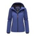 Outdoorjacke MARIKOO "Brombeere", Damen, Gr. L (40), blau (blau violet), Obermaterial: 100% Polyester, Innenmaterial: 100% Polyester, Jacken, sportliche Übergangsjacke mit Kapuze