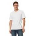 T-Shirt MARC O'POLO "aus reiner Bio-Baumwolle", Herren, Gr. L, weiß, Obermaterial: 100% Baumwolle, unifarben, Basic, regular fit, Kurzarm, Shirts