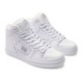 Sneaker DC SHOES "Manteca 4 Hi", Gr. 5,5(36,5), bunt (weiß, silber), Obermaterial: Leder (Kuh) / Futter: Textil / Außensohle: Gummi, Schuhe