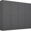 Drehtürenschrank RAUCH "Kleiderschrank Schrank Garderobe Garderobenschrank Stauraumwunder MODI", grau (graumetallic), B:226cm H:210cm T:54cm, Holzwerkstoff, Schränke, optional mit Spiegel MADE IN GERMANY