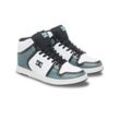 Sneaker DC SHOES "Manteca", Gr. 8,5(41), weiß, grau, schwarz, Obermaterial: Synthetikmaterial / Futter: Textil / Außensohle: Gummi, Schuhe