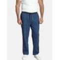 Jogginghose CHARLES COLBY "Jogginghose BARON TURNER", Herren, Gr. XXL, N-Gr, blau (blau kariert), Obermaterial: 60% Baumwolle CO. 40% Polyester PES., comfort fit, Hosen, +Fit Kollektion, kürzeres Bein