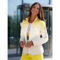 Steppjacke INSPIRATIONEN, Damen, Gr. 50, gelb (limone, ecru, bedruckt), 100% Polyester, gemustert, mehrfarbig, bedruckt, Langarm, Jacken