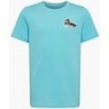 Kinder T-Shirt - Herren - azurblau - L