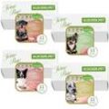 44 x 150 g Lecker.Pet® Gino's, Josie's, Luna's & Paula's Feine Paté Hundefutter Nassfutter Mix Vollnahrung - je Sorte 11 Schalen