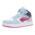 Sneaker KANGAROOS "K-CP Hogan EV", Gr. 28, blau sky, daisy pink, Synthetik, Textil, sportlich, Schuhe