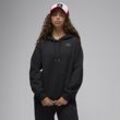 Jordan Flight Fleece Hoodie mit Satinfutter (Damen) - Schwarz