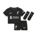 FC Liverpool 2024/25 Stadium Away dreiteiliges Nike Replika-Fußballtrikot-Set (Babys und Kleinkinder) - Grün