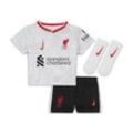 FC Liverpool 2024/25 Stadium Third dreiteiliges Nike Fubßballtrikot-Set für Babys und Kleinkinder - Weiß