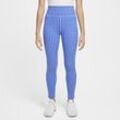 Nike One Dri-FIT-Leggings mit hohem Taillenbund für ältere Kinder (Mädchen) - Blau