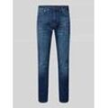 Regular Fit Jeans mit Knopfverschluss Modell 'CLARK'