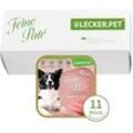 11 x 150 g Lecker.Pet® Luna's Feine Paté Reich an Pute Hundefutter Nassfutter Vollnahrung