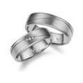 Partnerring MARRYA "Diamant Titan Ringe Trauringe Eheringe Partnerringe" Gr. 48, silber (damen ring, silber), Fingerringe, Damen, 48, Titan