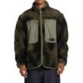 Sweatjacke DC SHOES "Traverse", Herren, Gr. L, olive overspray print, [Hauptstoff] 100% Polyester, Langarm, Sweatjacken