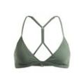 Triangel-Bikini-Top ROXY "Roxy Pro The Cut Back", Damen, Gr. XL, Cup B, grün (agave grün), [Hauptstoff] 92% Nylon, 8% Elasthan, Bikini-Oberteile