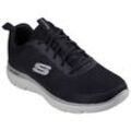 Sneaker SKECHERS "SUMMITS-TORRE", Herren, Gr. 39, schwarz (schwarz, taupe), Textil, casual, Schuhe, Freizeitschuh, Trainingsschuh, Schnürschuh mit Memory Foam