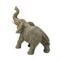 KARE Deko-Figur Walking Elephant Pearls, Höhe 24 cm, grau