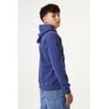 Hoodie GARCIA, Jungen, Gr. 128/134, blau (whale blau), Sweatware, Obermaterial: 100% Baumwolle, unifarben, casual, regular fit taillenbedeckt, Langarm Rippbündchen, Sweatshirts, mit Kapuze, for Boys