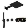 Herzbach MODUL7 Thermostat-Set T-TF2 70.703721.1.12 TWIN FLOW Schwarz matt