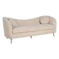 Sofa Beige 195 x 74 x 77 cm