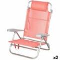 Gepolsterte Campingstuhl Aktive 47 x 82 x 49 cm Flamingo (2 Stück)