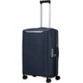 Hartschalen-Trolley SAMSONITE "UPSCAPE 68", Gr. B/H/T: 47cm x 68cm x 29cm 75 l, blau (blau nights), Polypropylen, gestreift, modisch, Koffer, Trolley, Reisegepäck Reisekoffer Hartschalenkoffer TSA-Zahlenschloss