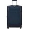 Weichgepäck-Trolley SAMSONITE "D'LITE", Gr. B/H/T: 46cm x 71cm x 29cm, blau (midnight blau), Nylon, Strukturmuster, klassisch, Koffer, Hartschalen-Koffer Reisekoffer TSA-Zahlenschloss im klassischen Design